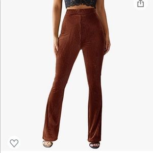 soft flare caramel colored bottoms